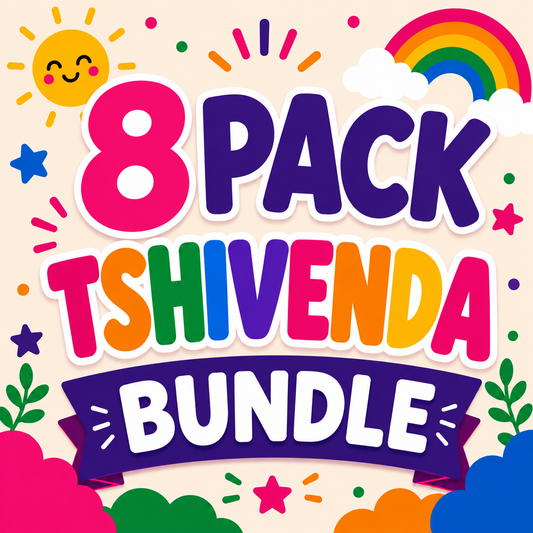 8 Pack Flash Cards Bundle - Tshivenda