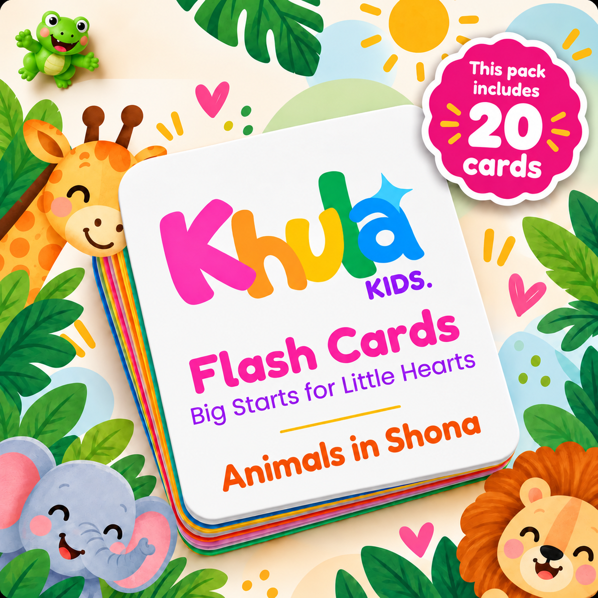 Animals Flash Cards - Shona