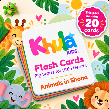 Animals Flash Cards - Shona