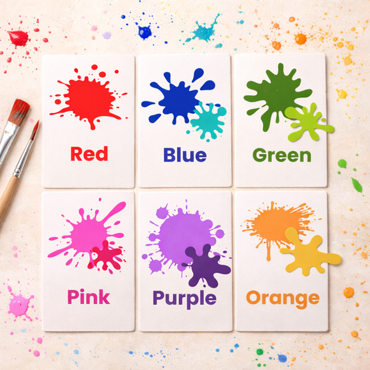 Colours Flash Cards - English