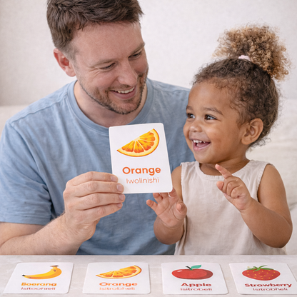 Fruit & Veg Flash Cards - isiZulu