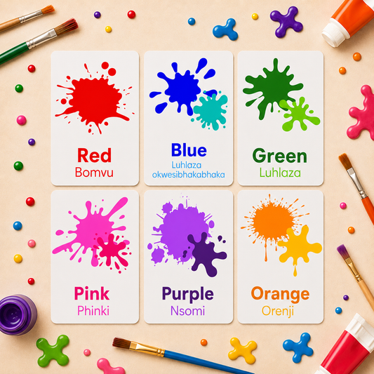 Colours Flash Cards - isiNdebele