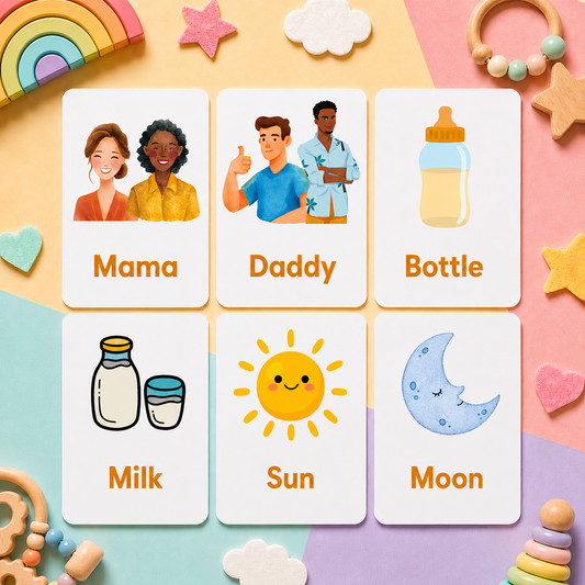 First Words Flash Cards - English