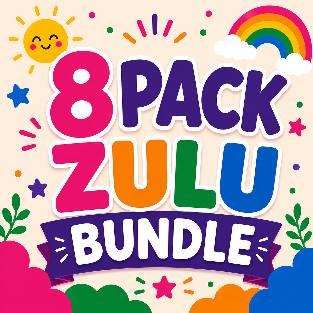 8 Pack Flash Cards Bundle - isiZulu