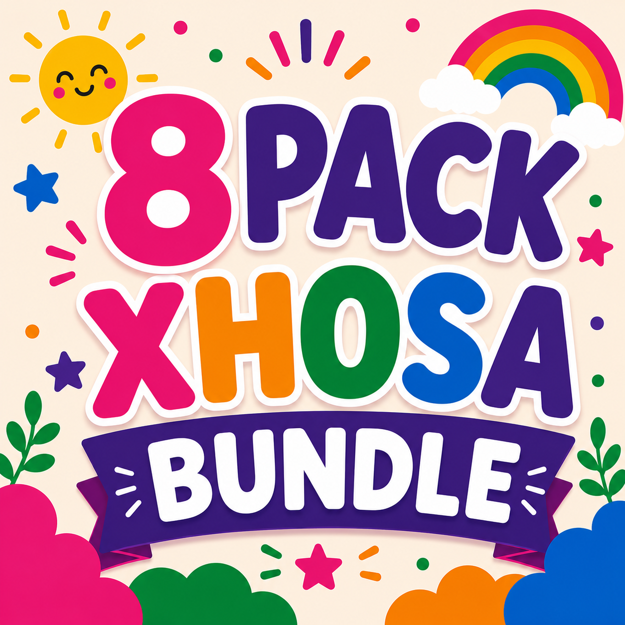 8 Pack Flash Cards Bundle - isiXhosa