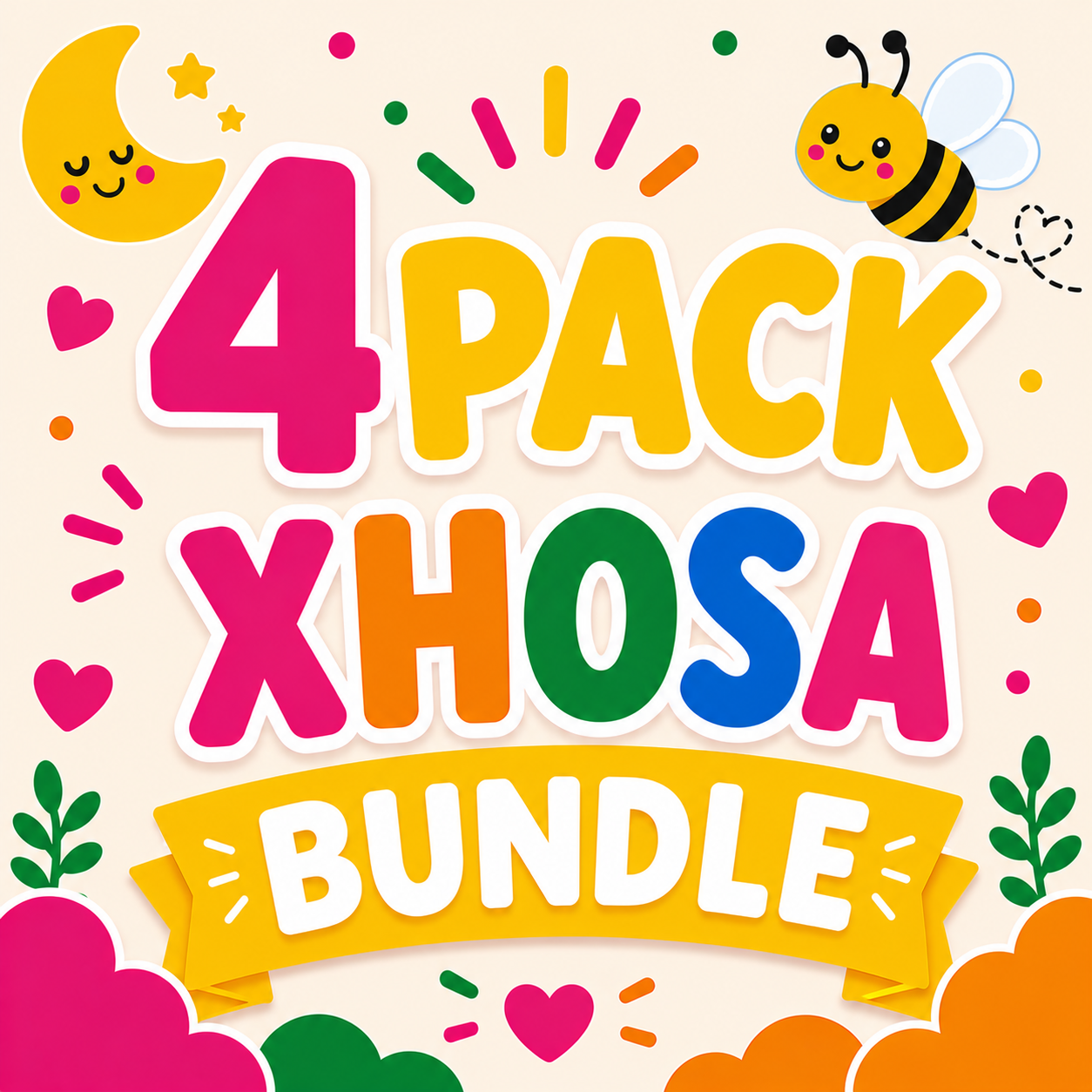 4 Pack Flash Cards Bundle - isiXhosa