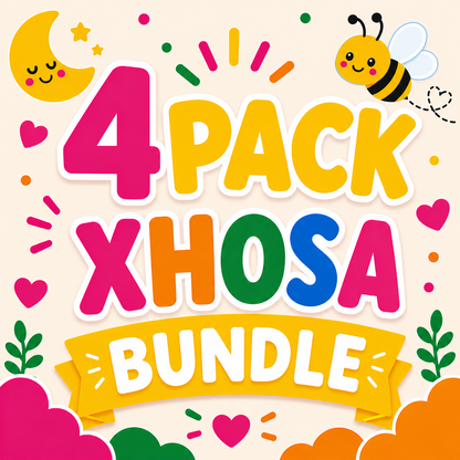 4 Pack Flash Cards Bundle - isiXhosa