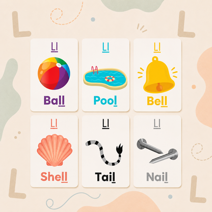 Sounds and Speech Flash Cards - Focusing on "L" Words
