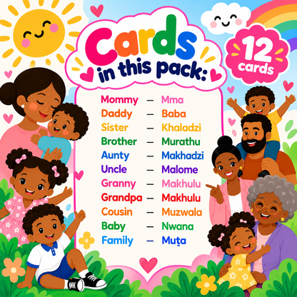 Family Flash Cards - Tshivenda