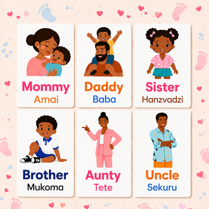 Family Flash Cards - Shona