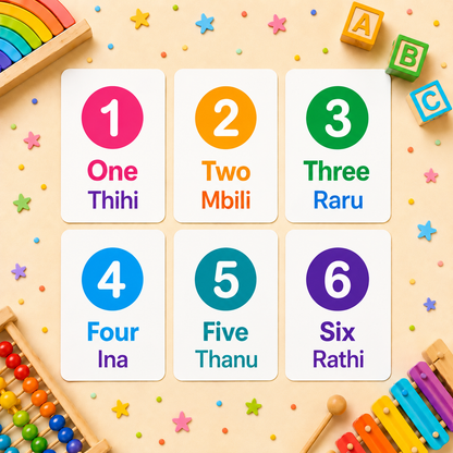 4 Pack Flash Cards Bundle - Tshivenda