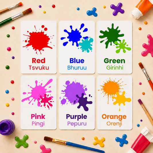 Colours Flash Cards - Shona