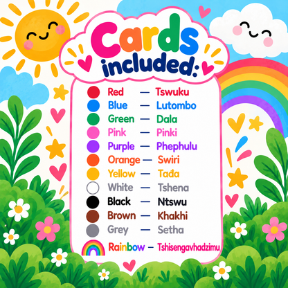Colours Flash Cards - Tshivenda
